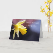 Aufschub - Schneckenbrief - Denken Sie an Sie Karte (Gelbe Blume)