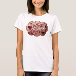 Aufsehenerregend Gold WINE MAKES ME SMARTER Tee