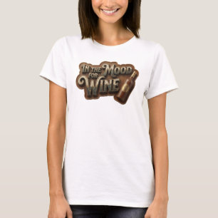 Aufsehenerregendes Rosa IN THE MOOD FOR WINE T-Shi T-Shirt