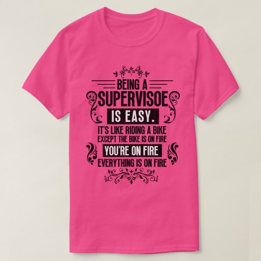 Aufseher sein 16 T-Shirt (Design vorne)