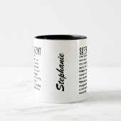 Aufseher Zweifarbige Tasse (Mittel)