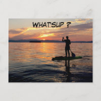Aufsetzen (Stand Up Paddle Board) Postkarte