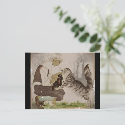 Aufsetzen von Stiefeln Postkarte (Stehend Vorderseite)