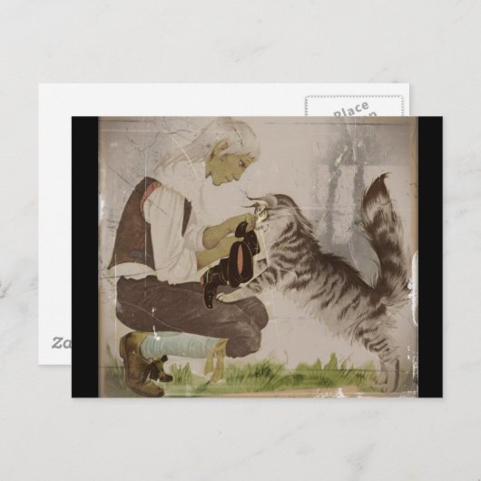 Aufsetzen von Stiefeln Postkarte (Vorne/Hinten)