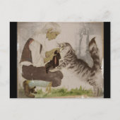 Aufsetzen von Stiefeln Postkarte (Vorderseite)