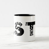 Aufsichtskraft-Tasse Zweifarbige Tasse (Mittel)