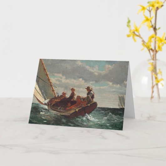 Aufspülung (ein fairer Wind) | Winslow Homer Karte (Gelbe Blume)