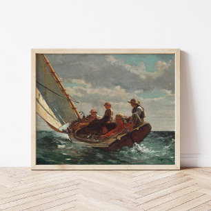 Aufspülung (ein fairer Wind)   Winslow Homer Poster