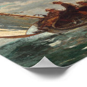 Aufspülung (ein fairer Wind) | Winslow Homer Poster (Ecke)