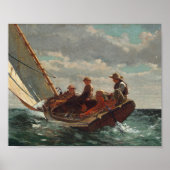 Aufspülung (ein fairer Wind) | Winslow Homer Poster (Vorne)