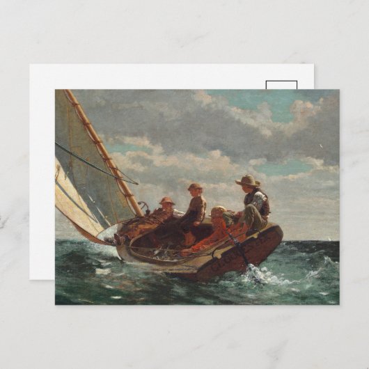 Aufspülung (ein fairer Wind) | Winslow Homer Postkarte (Vorne/Hinten)