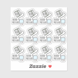 Aufspüren des Blutdrucks im Gesundheitswesen Schre Aufkleber