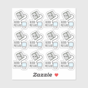 Aufspüren des Blutdrucks im Gesundheitswesen Schre Aufkleber