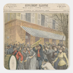 Aufstand gegen eine Heilsarmee Quadratischer Aufkleber