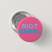 "Aufstand Grrrl" Knopf Button (Vorne & Hinten)