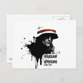 Aufstand in Warschau Postkarte (Vorne/Hinten)