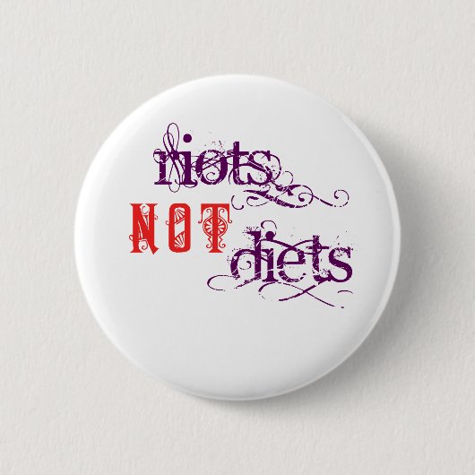 Aufstand-nicht Diäten (lila und rot) Button (Vorderseite)