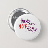 Aufstand-nicht Diäten (lila und rot) Button (Vorne & Hinten)