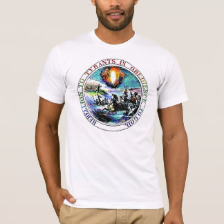 Aufstand zum Tyrann-Thomas- JeffersonSiegel-T - T-Shirt