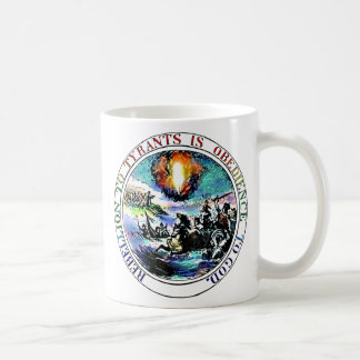 Aufstand zur Tyrann-Thomas- JeffersonSiegel-Tasse Kaffeetasse