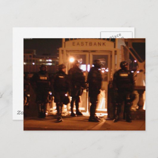 Aufstandspolizei Postkarten (Vorne/Hinten)