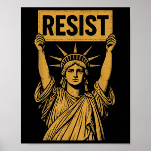 Aufstandsstatue gegen Rebellentum gegen Hig Poster