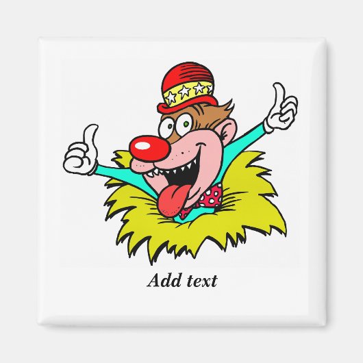 Aufstehen, Clown-TEMPLATE, Magnet (Vorne)