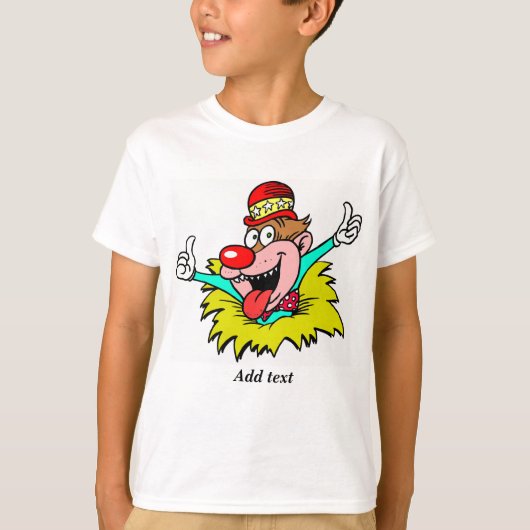 Aufstehen, Clown-TEMPLATE, T-Shirt (Vorderseite)
