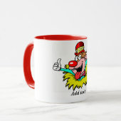 Aufstehen, Clown-TEMPLATE, Tasse (Vorderseite Links)