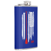 Aufstehen, die US-Flagge paddeln Flachmann (Rechts)