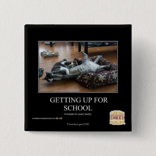 Aufstehen für Schule Button (Vorderseite)