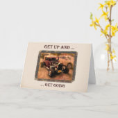 Aufstehen Karte (Gelbe Blume)