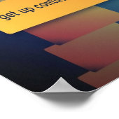 aufstehen kontinuierlich poster (Ecke)