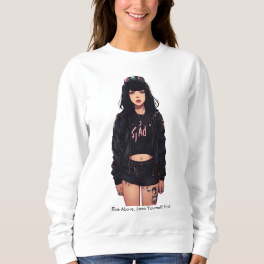 Aufstehen, Liebe zuerst. Sweatshirt (Vorderseite)