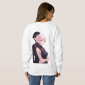 Aufstehen, Liebe zuerst. Sweatshirt (Schwarz voll)