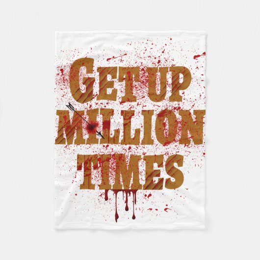 Aufstehen Millionen Mal | Die besten inspirierende Fleecedecke (Vorderseite)