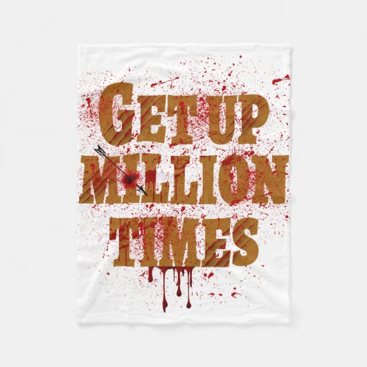 Aufstehen Millionen Mal | Die besten inspirierende Fleecedecke (Vorderseite)