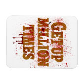 Aufstehen Millionen Mal | Die besten inspirierende Magnet (Horizontal)