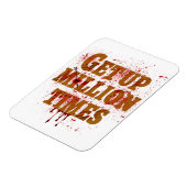 Aufstehen Millionen Mal | Die besten inspirierende Magnet (Linke Seite)