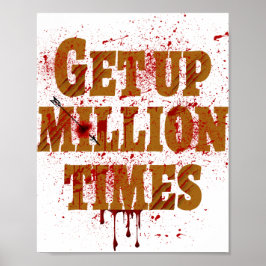 Aufstehen Millionen Mal | Die besten inspirierende Poster