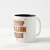 Aufstehen Millionen Mal | Die besten inspirierende Zweifarbige Tasse (VorderseiteRechts)