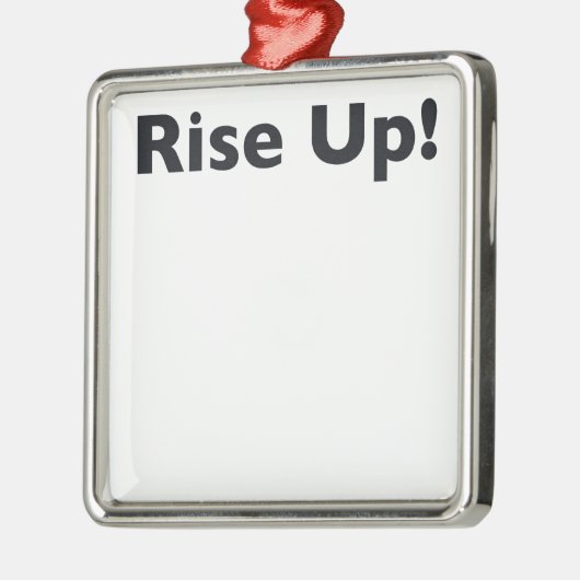 Aufstehen! Ornament Aus Metall (Links)