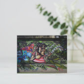 Aufstehen Postkarte (Stehend Vorderseite)