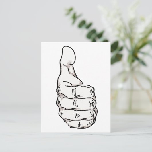 Aufstehen Postkarte (Stehend Vorderseite)