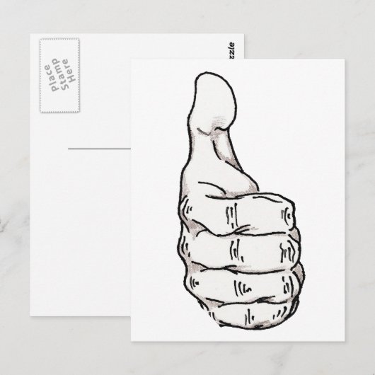 Aufstehen Postkarte (Vorne/Hinten)