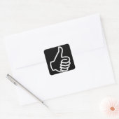 Aufstehen Quadratischer Aufkleber (Umschlag)