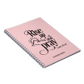 Aufstehen und Beten Luke 22:46 Custom Pink Gebet Notizblock (Rechte Seite)