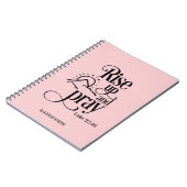 Aufstehen und Beten Luke 22:46 Custom Pink Gebet Notizblock (Linke Seite)