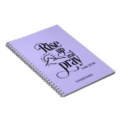 Aufstehen und Beten Luke 22:46 Lila Gebet Notizblock (Rechte Seite)