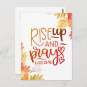 Aufstehen und beten postkarte (Vorne/Hinten)